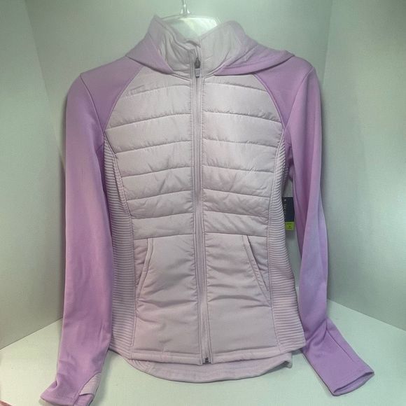 tek gear Jackets & Blazers - Tek Gear lavender fleece zip up hoodie jacket size xs BNWT